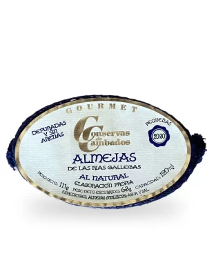 Almejas de las rías gallegas al natural-Cambados-Gourmet