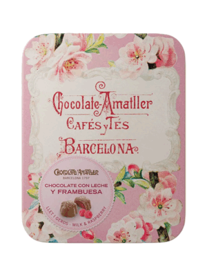 Bombones de chocolate con leche y frambuesa-Ametller